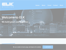 Tablet Screenshot of elk-studios.com